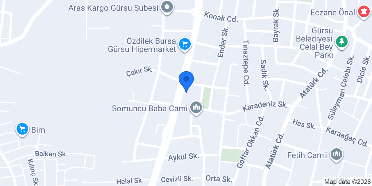 Kınıklı İstikbal Gürsu konumu