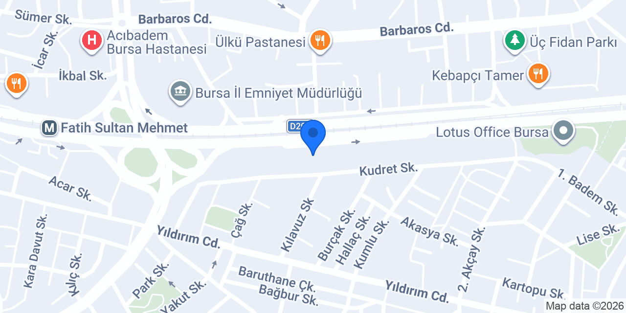 Toktaş Hukuk Bürosu konumu