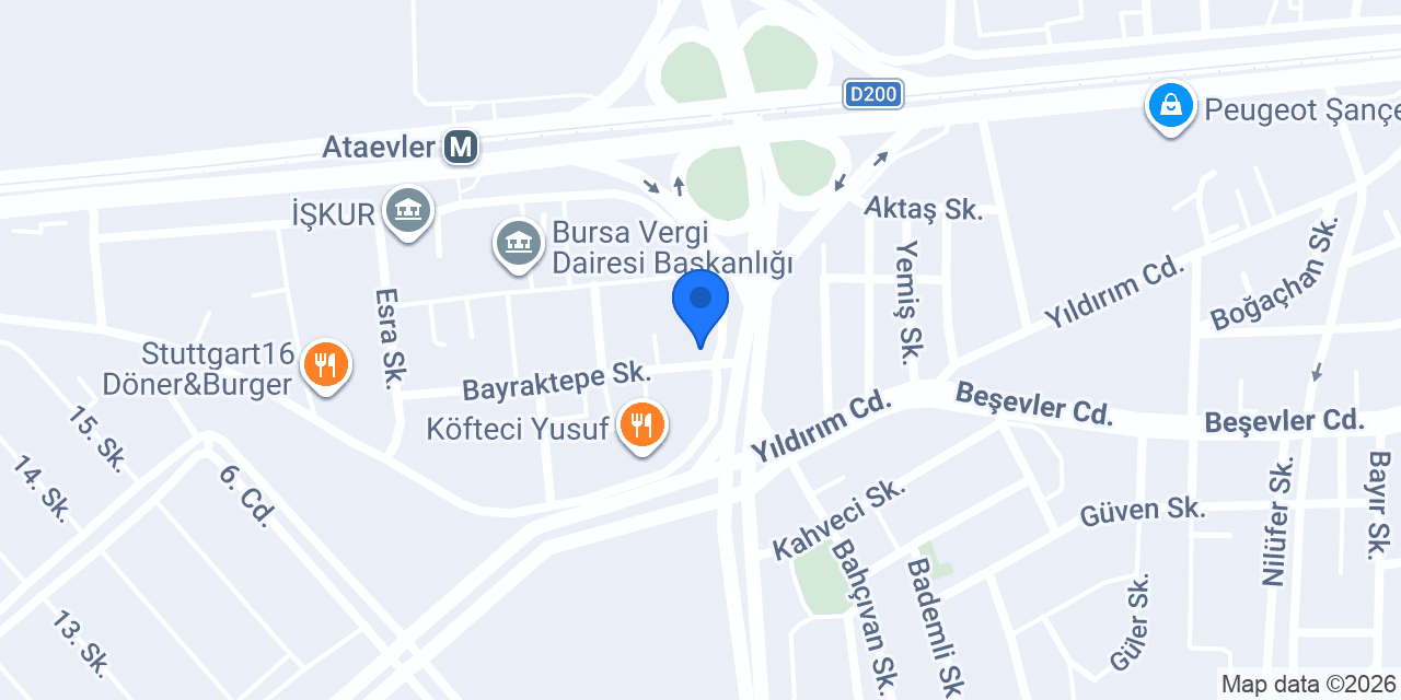 Bursa Avukat | Av. Dilan AYDIN Hukuk ve Danışmanlık Bürosu konumu