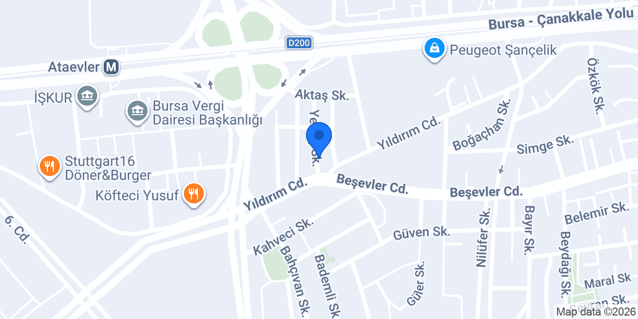 Baktemen Avukatlık Bürosu konumu