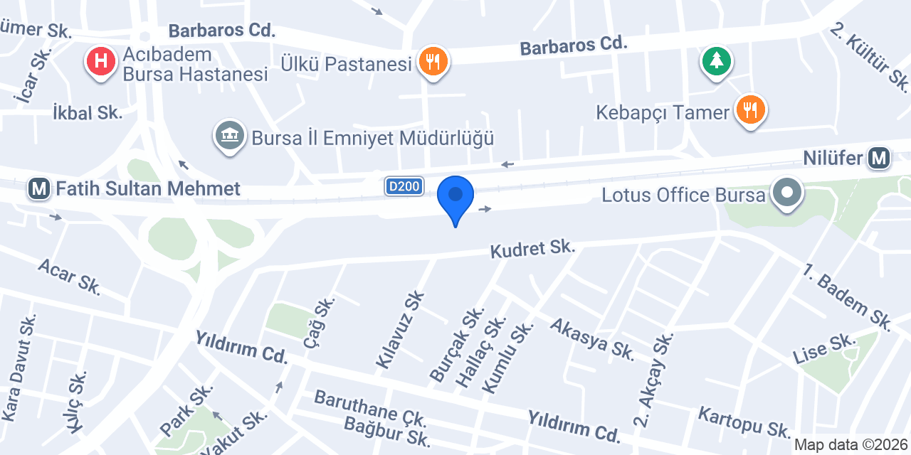 Nilüfer Uzman Kariyer Dershanesi konumu