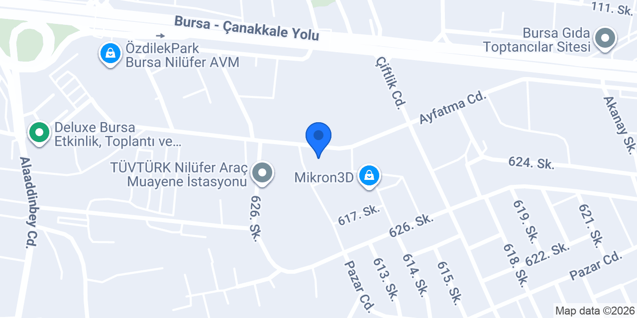 Hipaş Plastik Bursa Bölge Müdürlüğü konumu