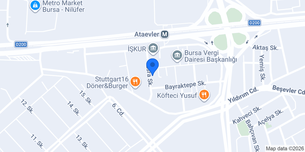 Yakup Usta Restoran konumu