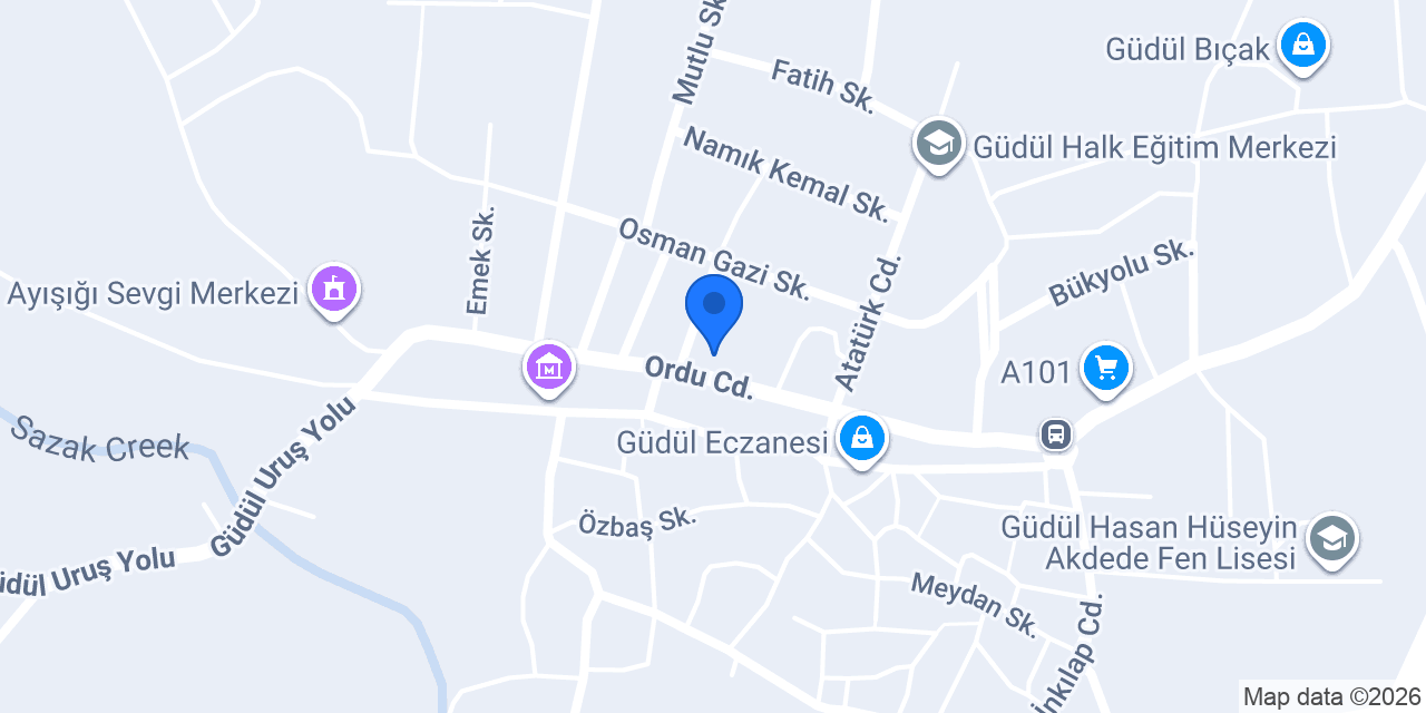 Ziraat Bankası Güdül Şubesi konumu