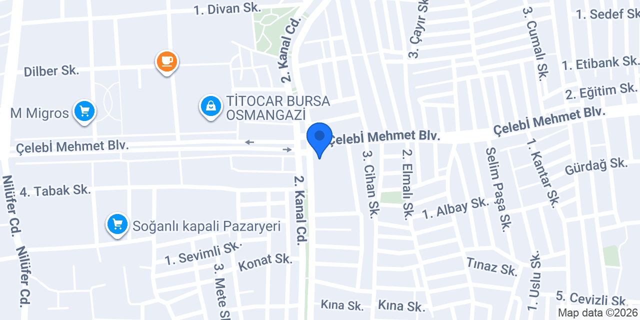 Üçüzler Künefe Katmer Soğanlı Şubesi konumu
