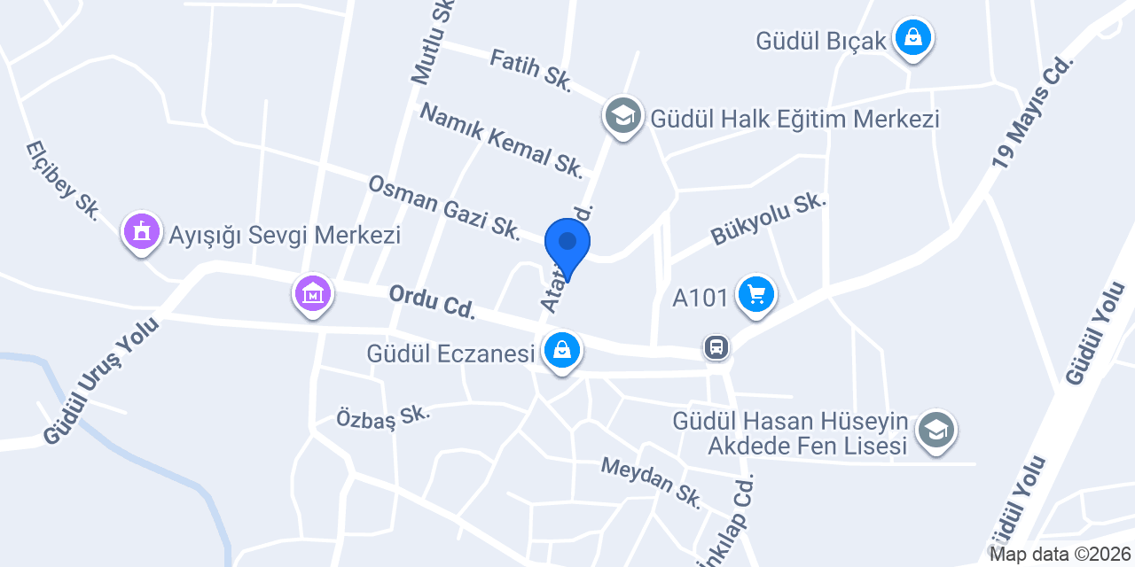 Güdül Tarım Kredi Kooperatifi konumu