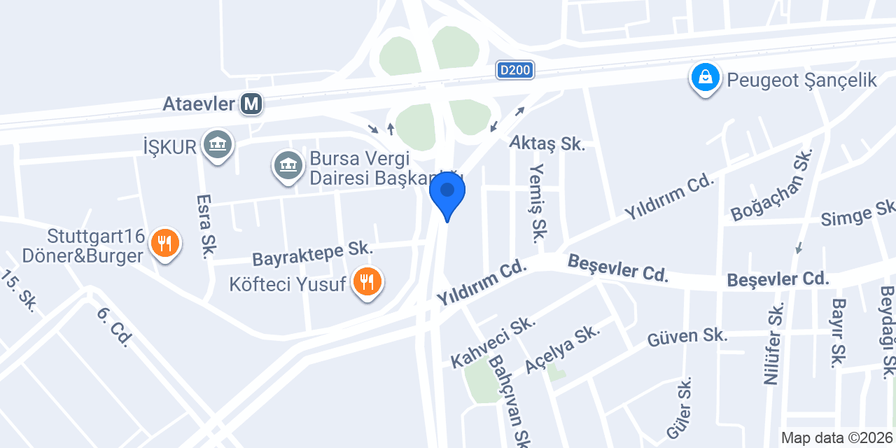 Huzur tel - Bursa Panel Çit konumu