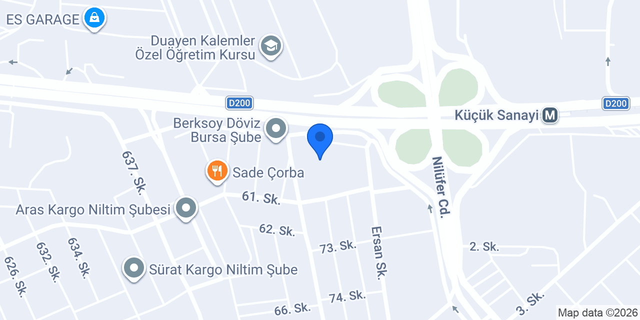 Anadolubank Nilüfer Şubesi konumu