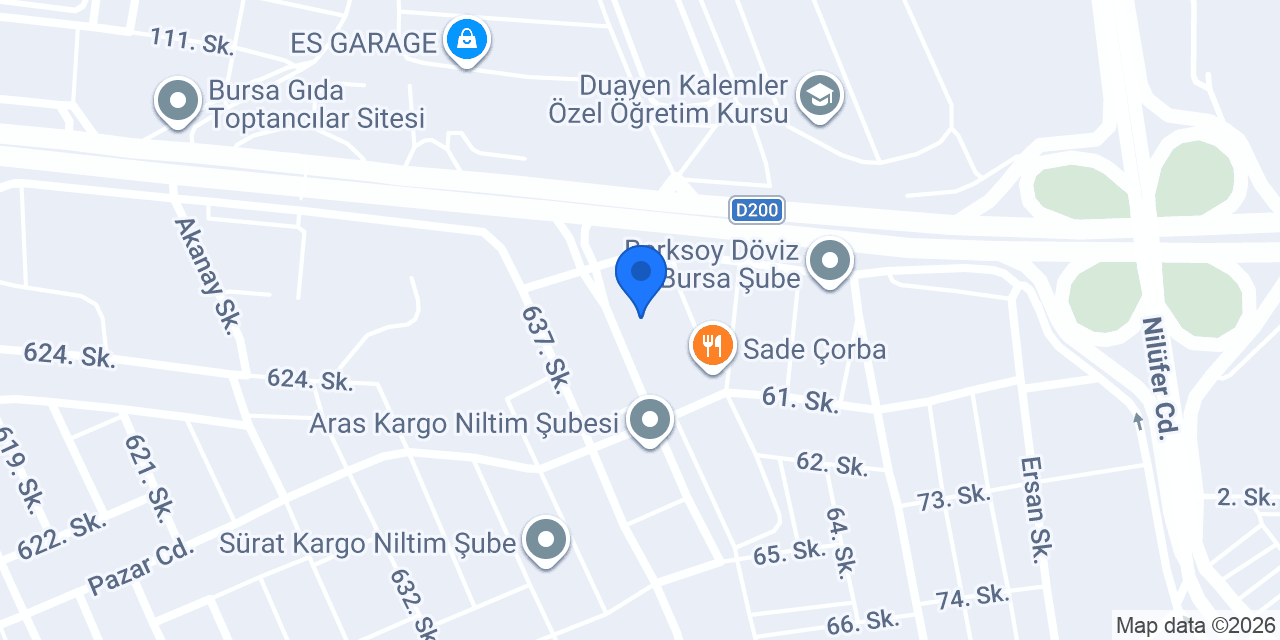Şefler Et Lokantası konumu