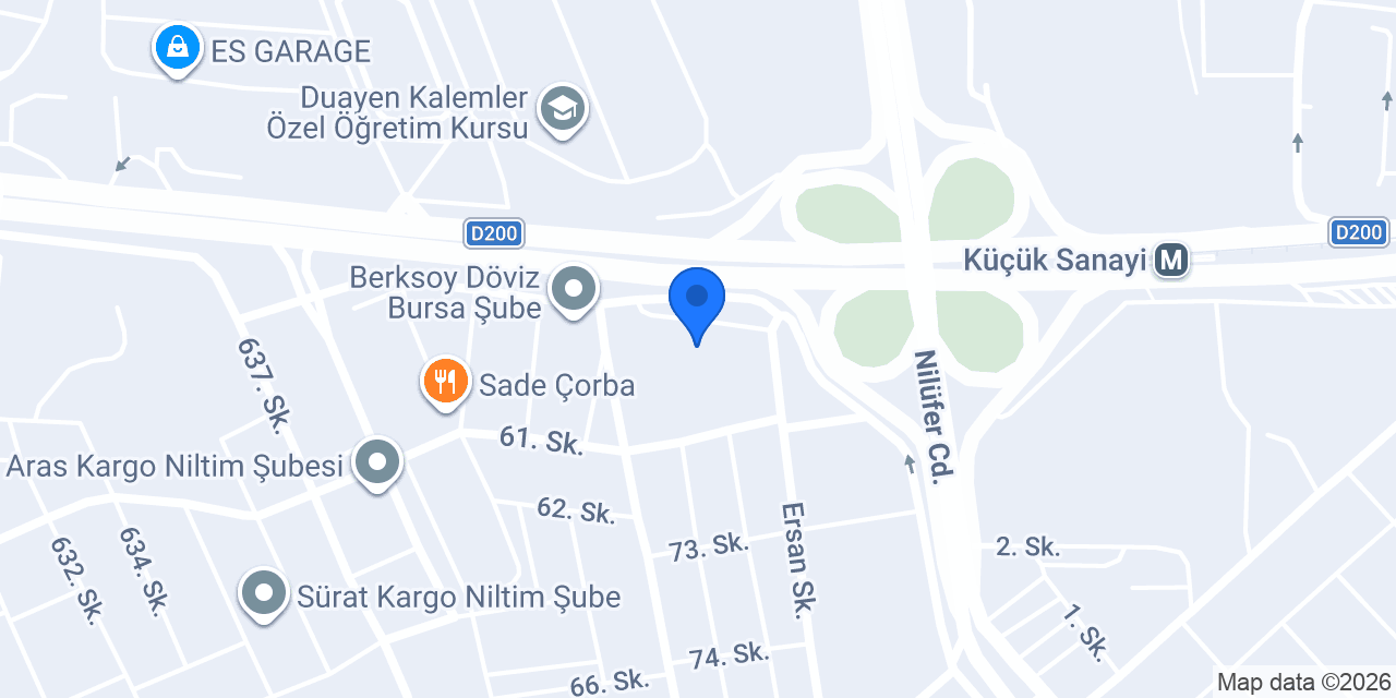 QNB Beşevler Sanayi Şubesi konumu