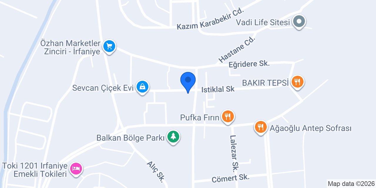OSES ÇİĞKÖFTE BALKAN konumu
