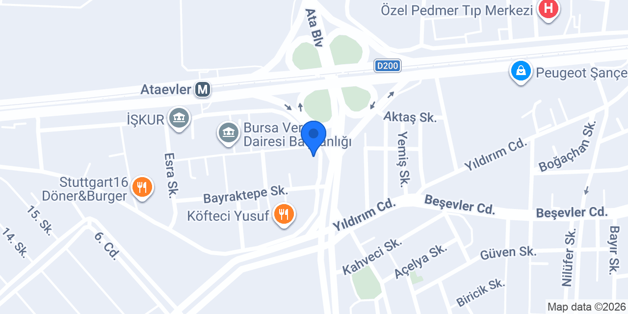 Umran Oto Ekspertiz - Nilüfer konumu
