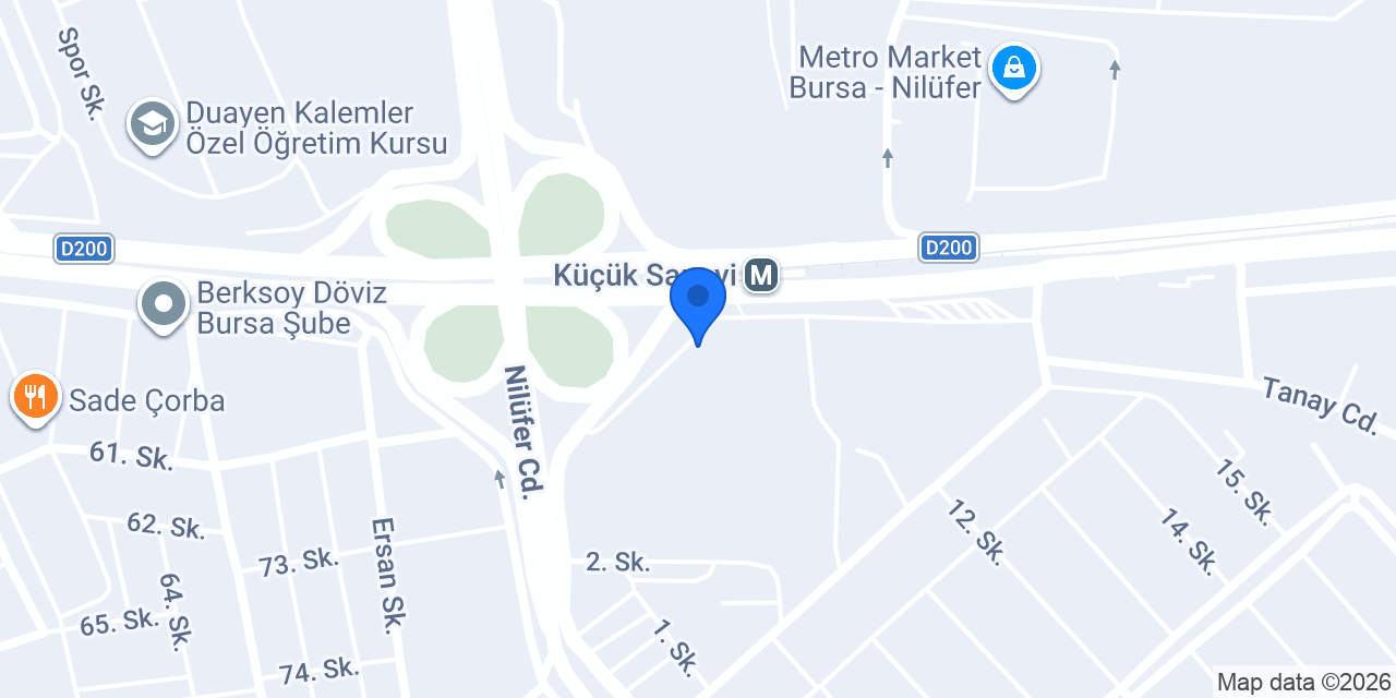 Dürümgah KüçükSanayi konumu