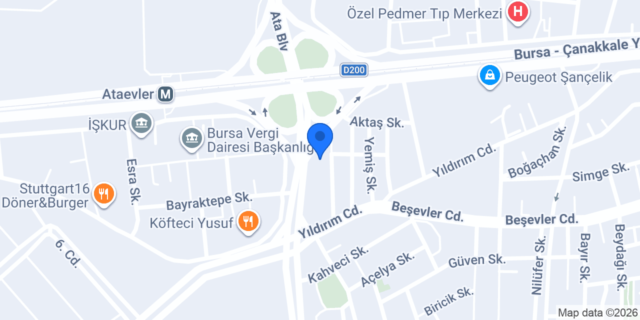 Gisa Çevre Danışmanlık Bursa konumu