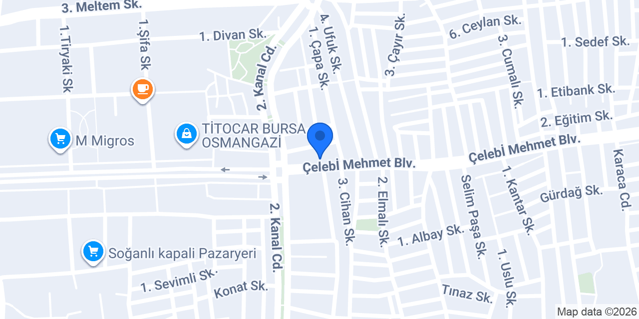 Evimsaray Avm konumu