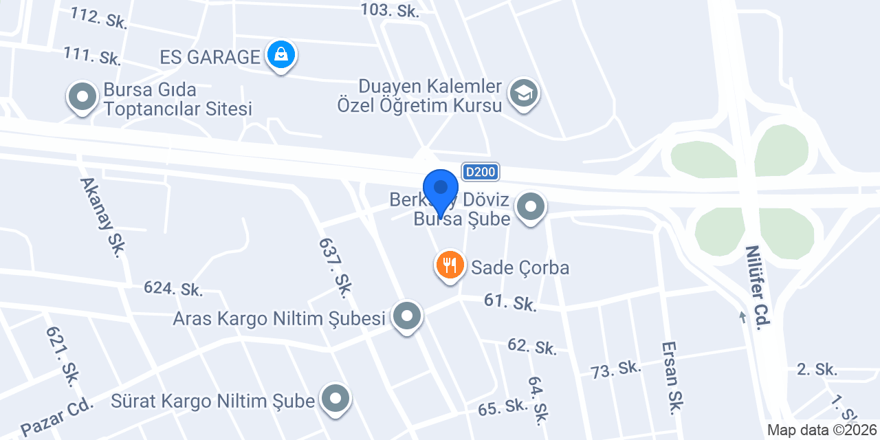Alivre – Bursa Web Tasarım ve E-Ticaret Yazılımı konumu