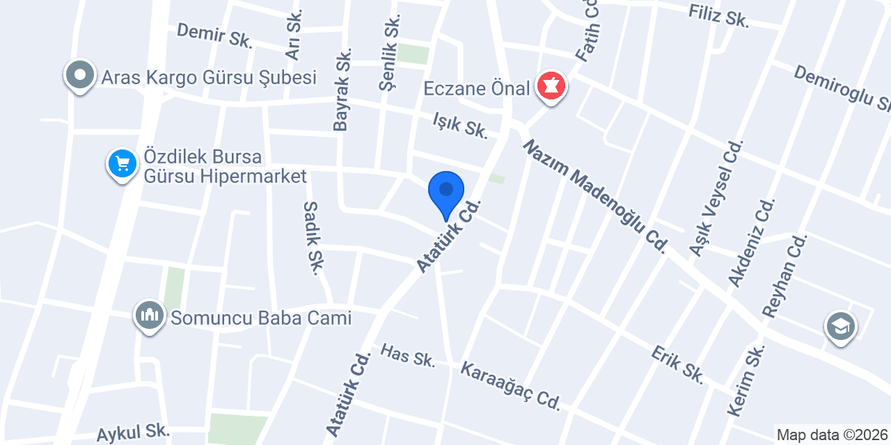 Gülşah Eczanesi (Gürsu) konumu