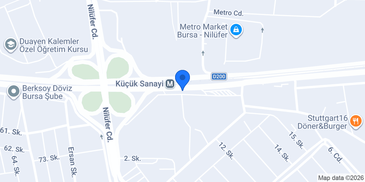 Çiçek Izgara Self Servis konumu