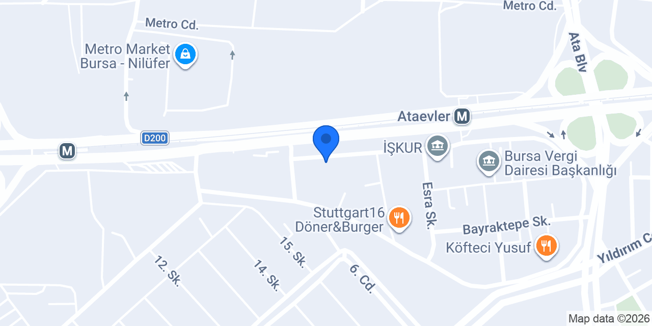 Karaçim Otomotiv konumu