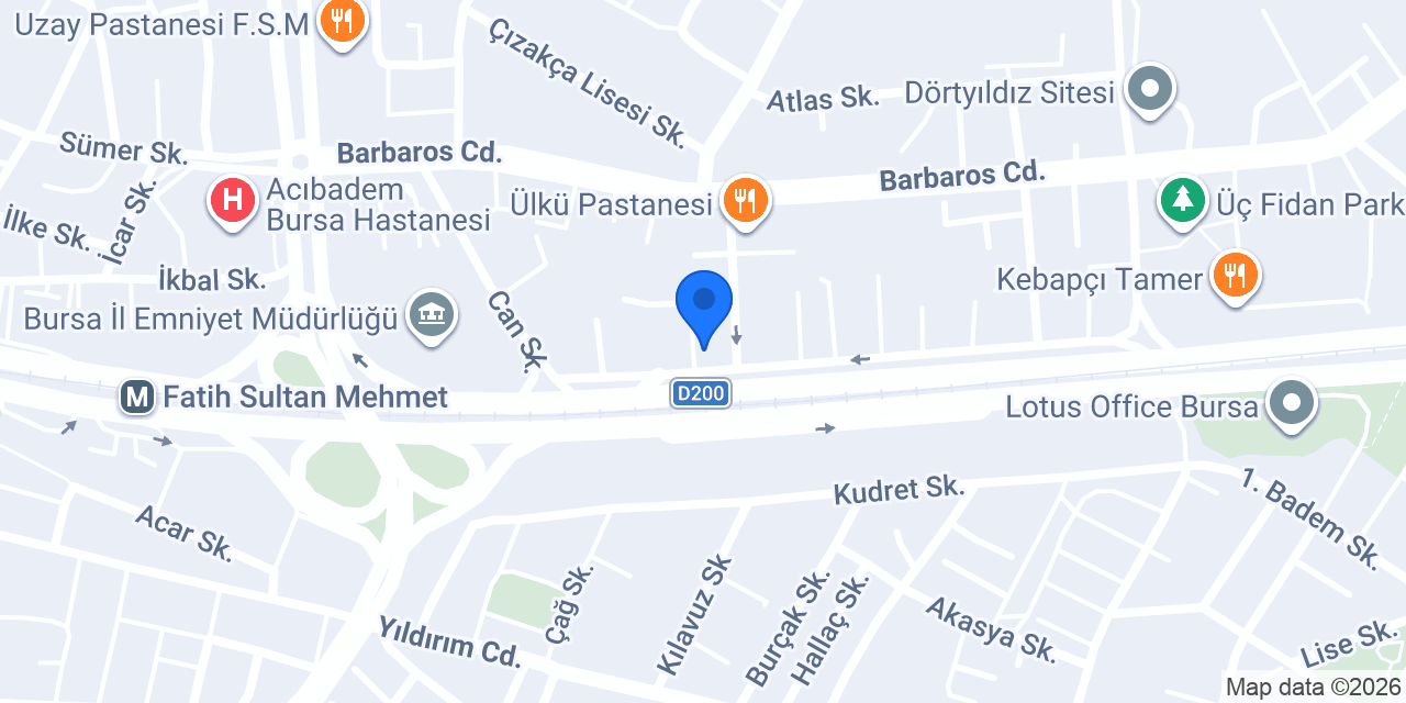 Halkbank Nilüfer Şubesi konumu