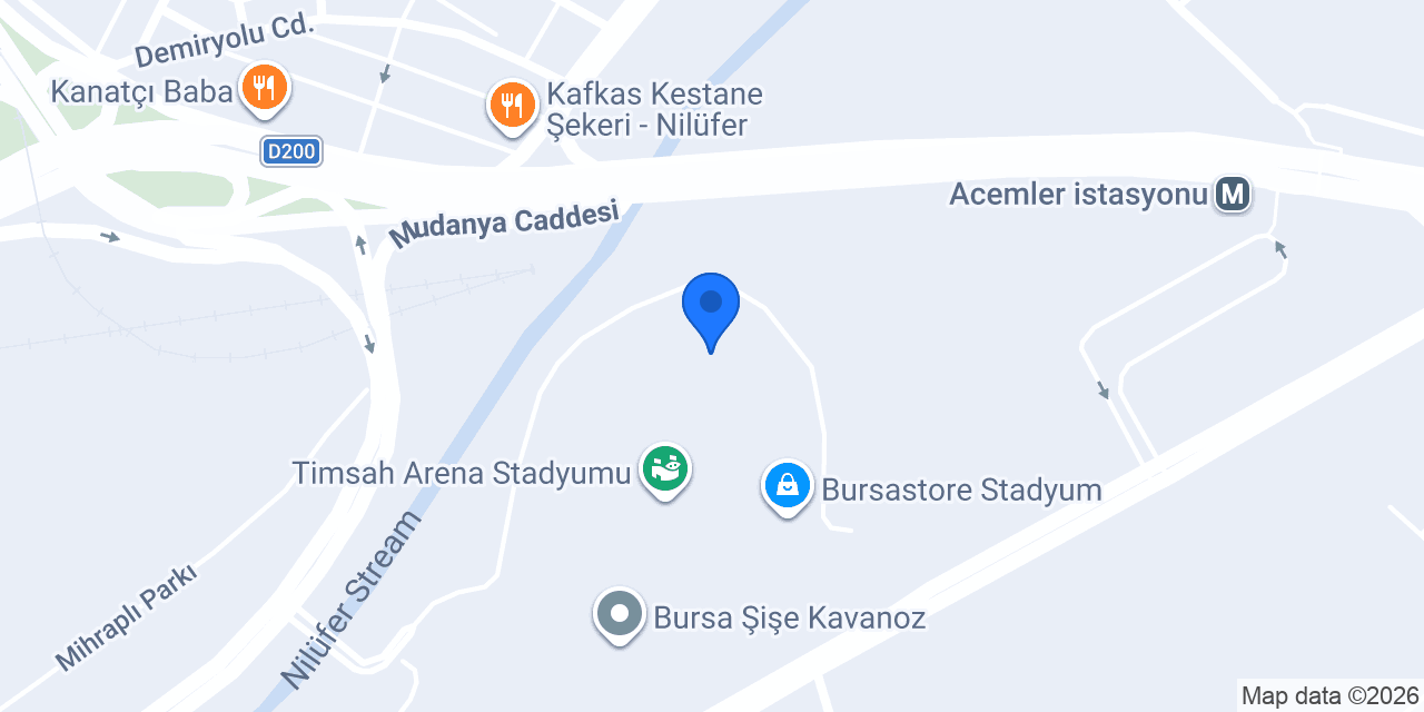 Burtek Endüstriyel Mutfak konumu