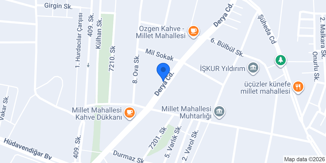 Domino's Pizza Millet Mahallesi konumu