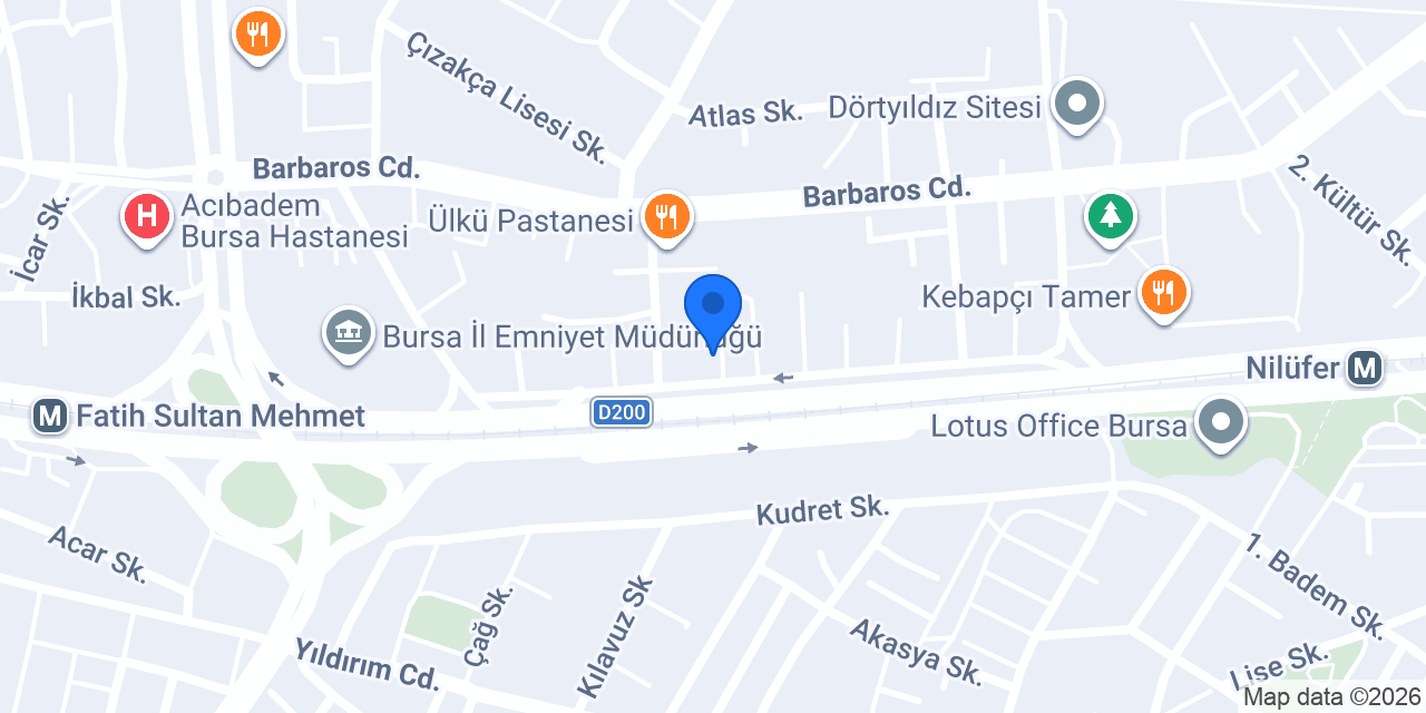 Bursa Class Spa ve Masaj Salonu konumu