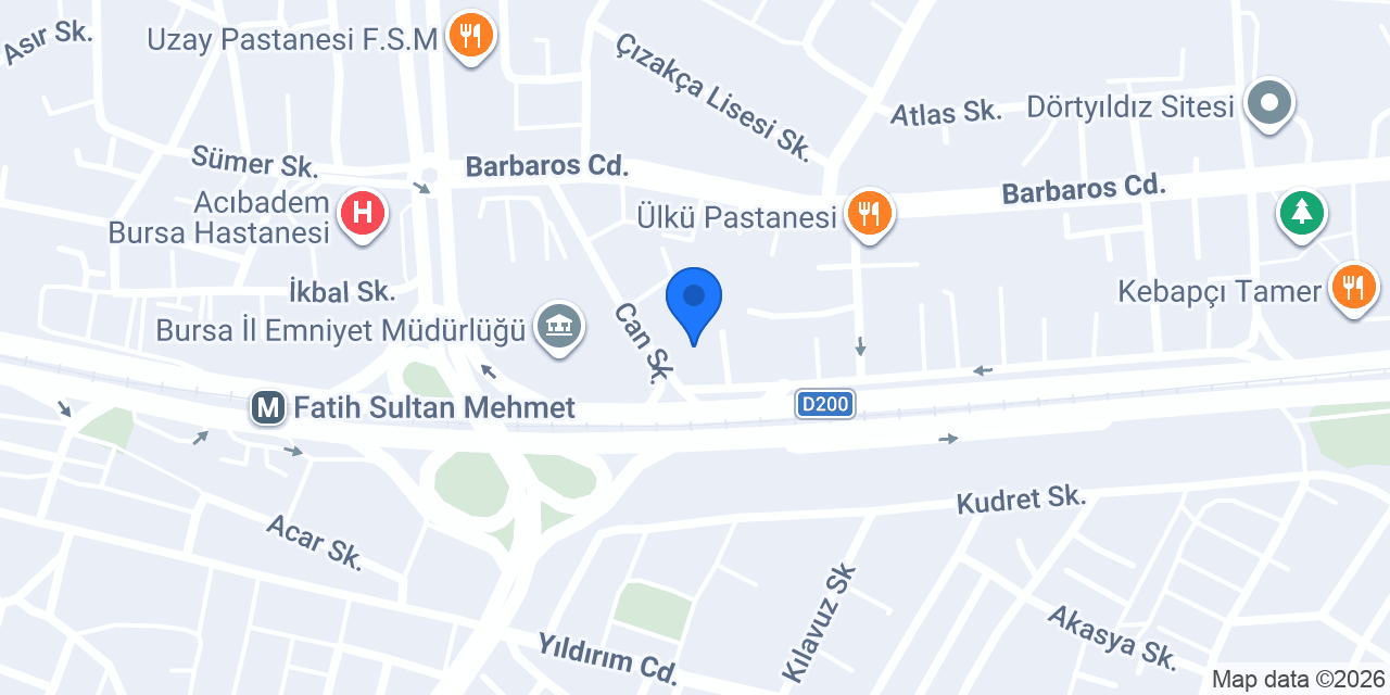 Bursa Varlık Özel Öğretim Kursu konumu