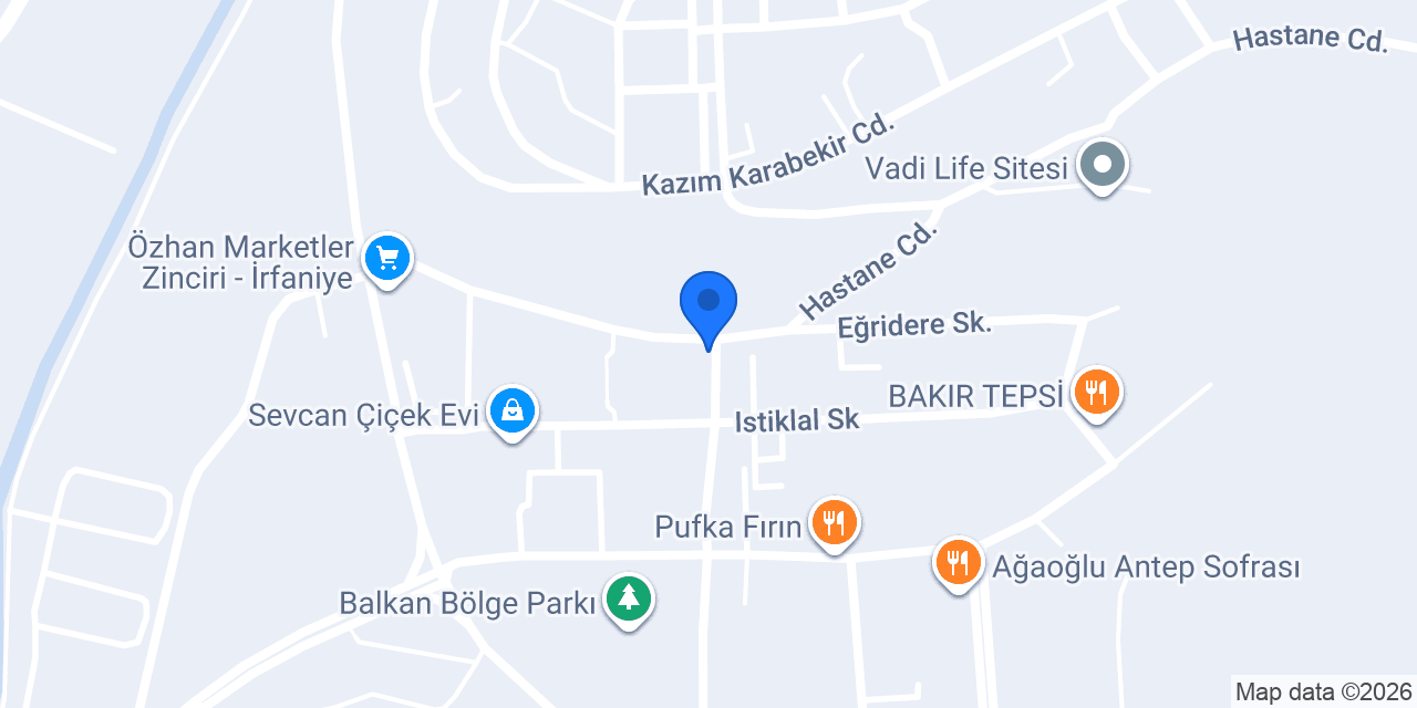 Sinço Pizza Balkan konumu