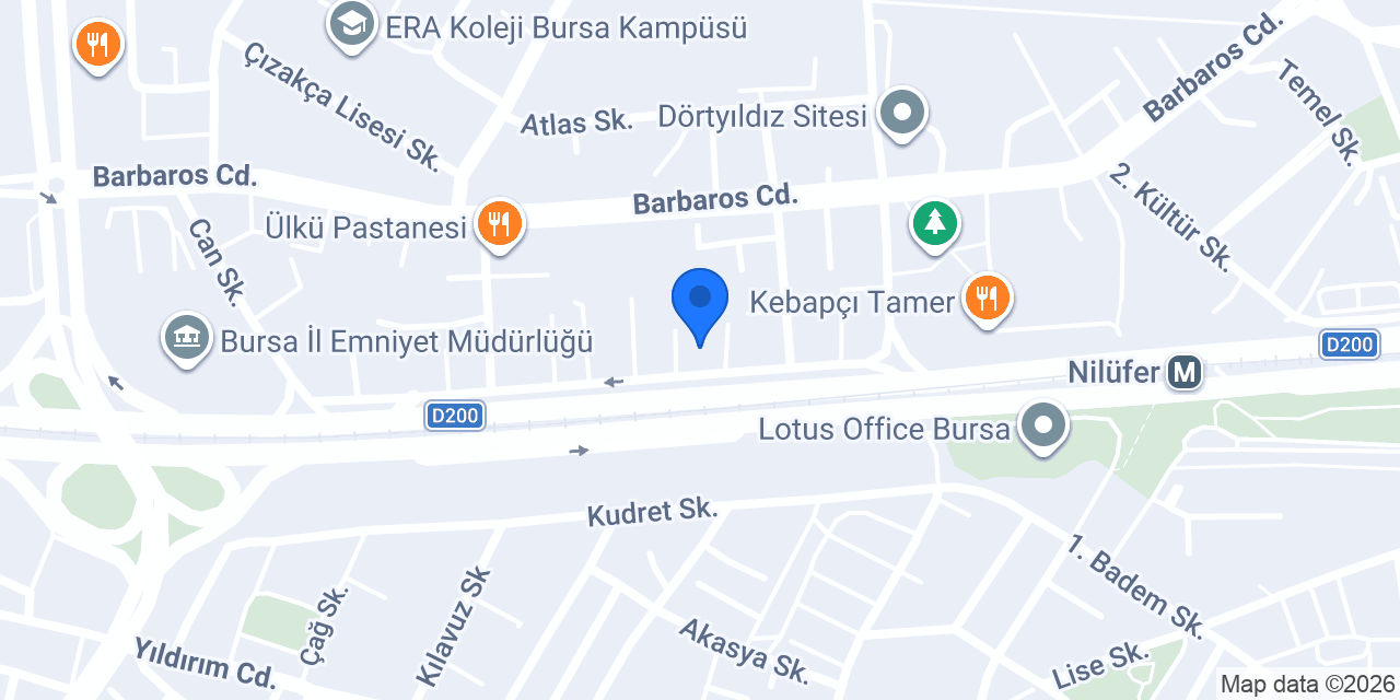 QNB Nilüfer Şubesi konumu