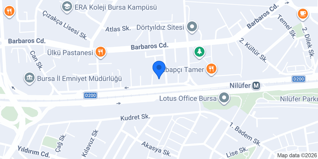 Akbank İzmiryolu/Bursa Şubesi konumu