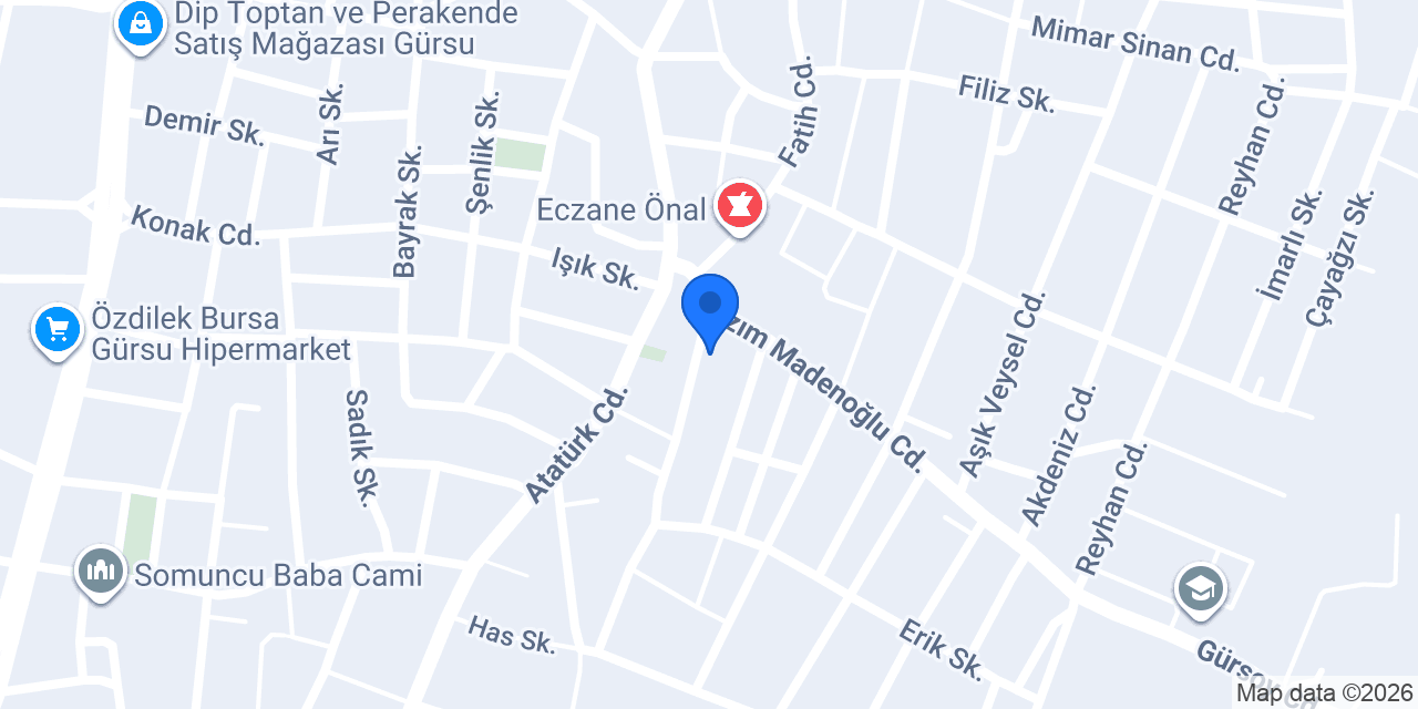 Gürsu Sağlık Eczanesi konumu