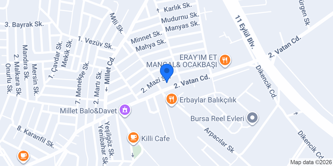 Bursa Sütlüsü Millet konumu