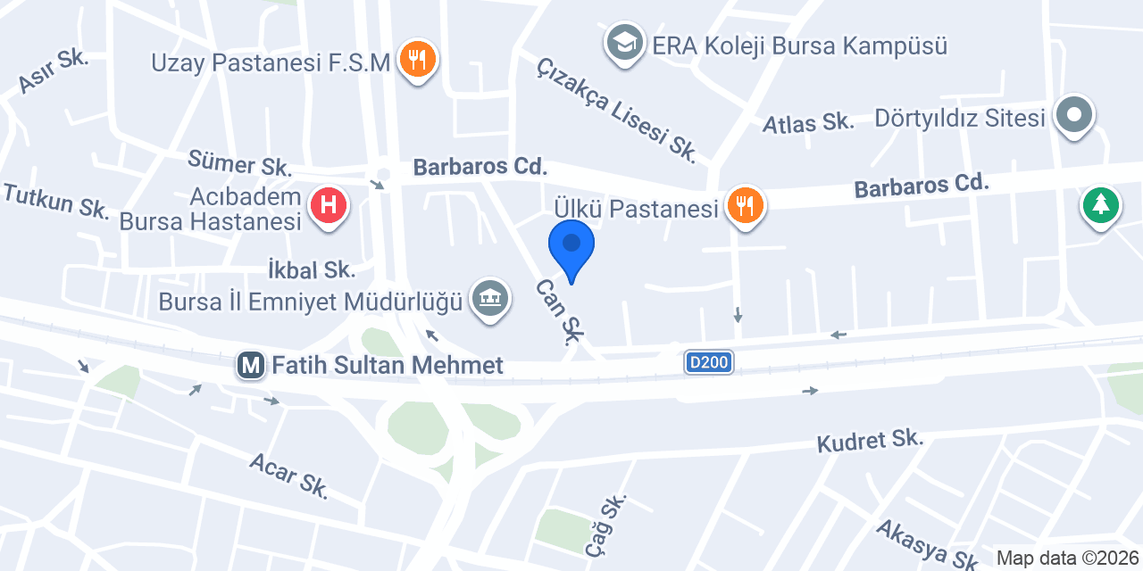 Op. Dr. Berk Karataş konumu