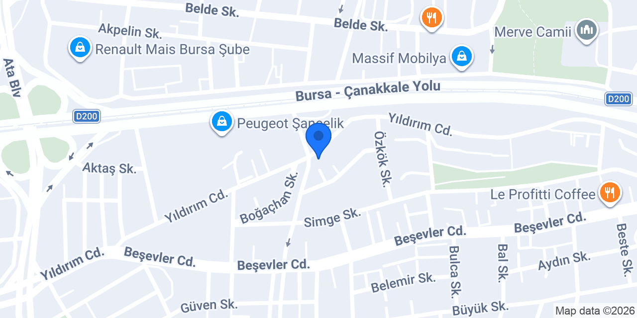 Sinem Bale Kursu konumu