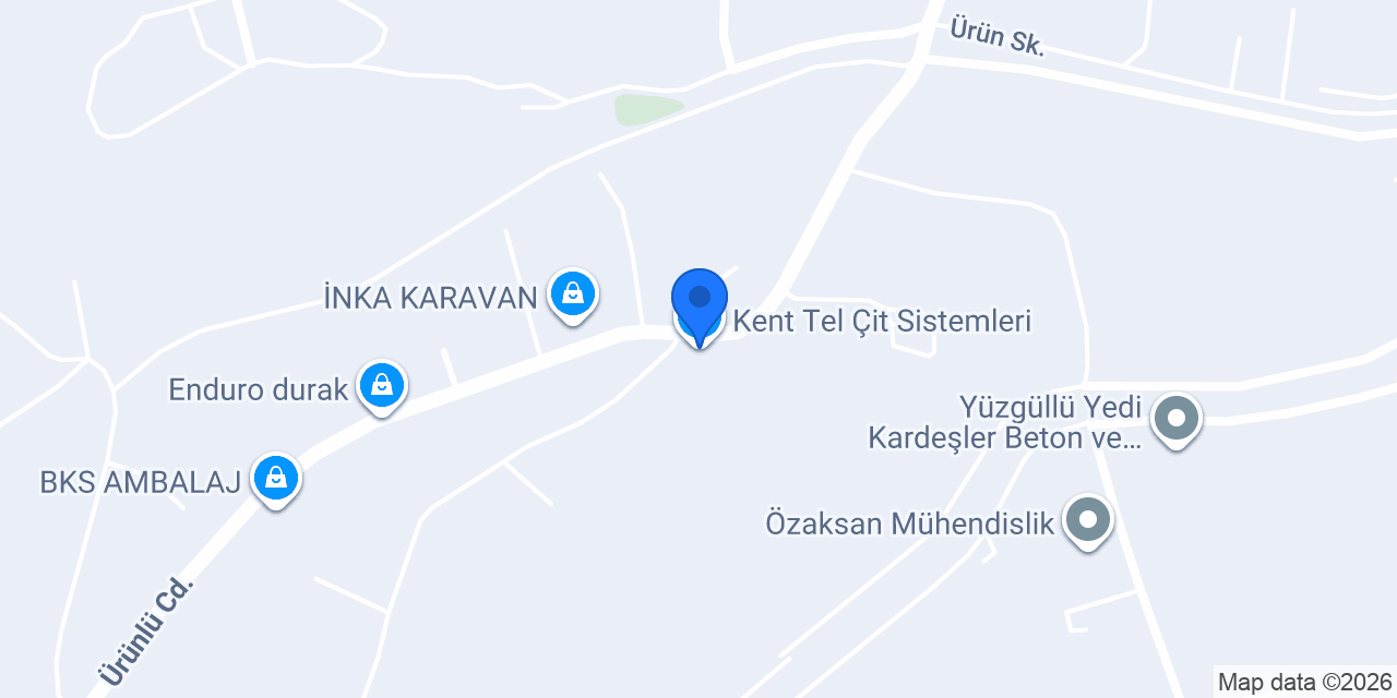 Kent Tel Çit Sistemleri konumu