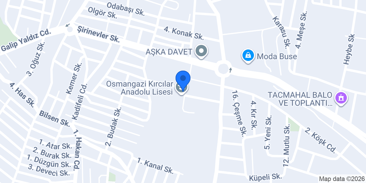 Kırcılar Anaokulu konumu