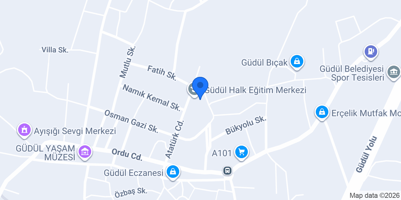 Güdül Halk Eğitim Merkezi konumu