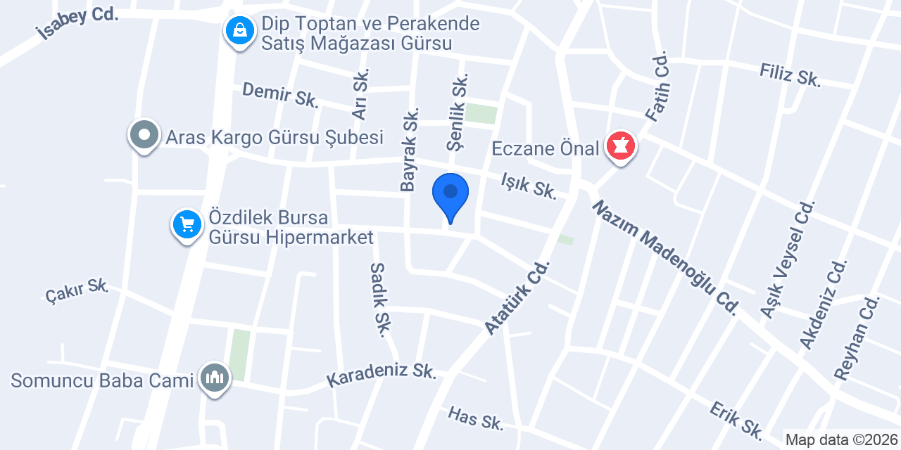 Çilek Alışveriş Merkezi konumu