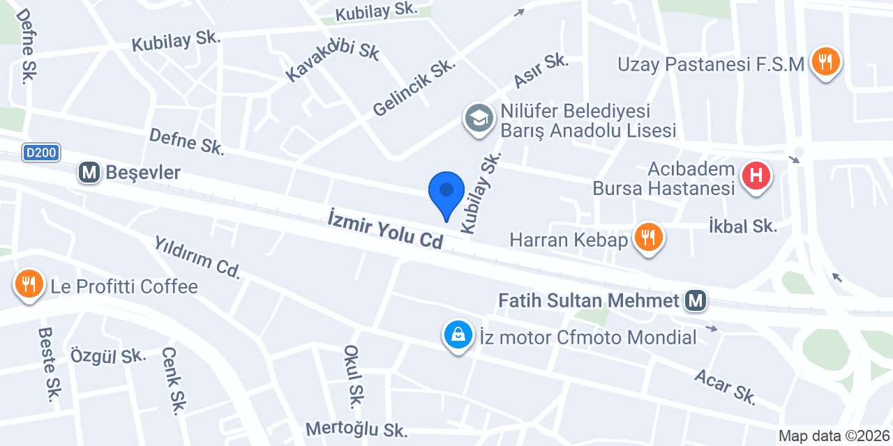 Nilüfer HYS konumu