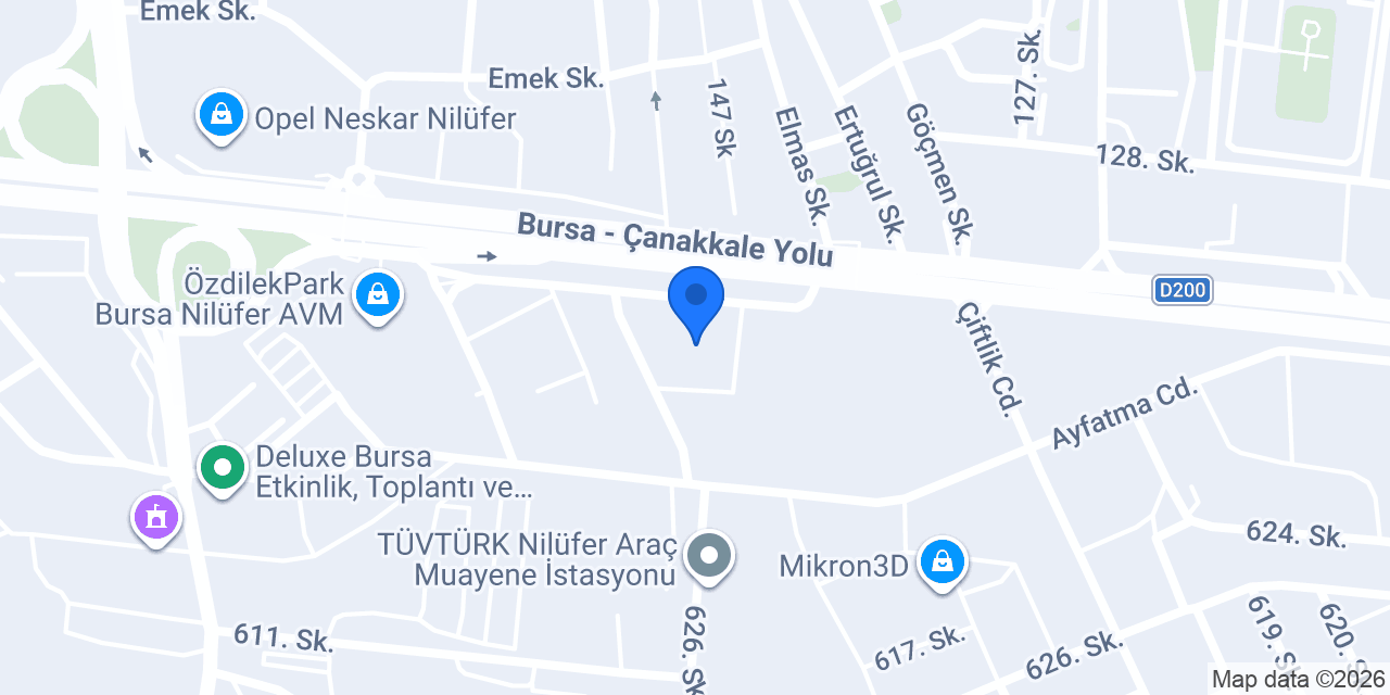 Civil- Bursa / Nilüfer konumu