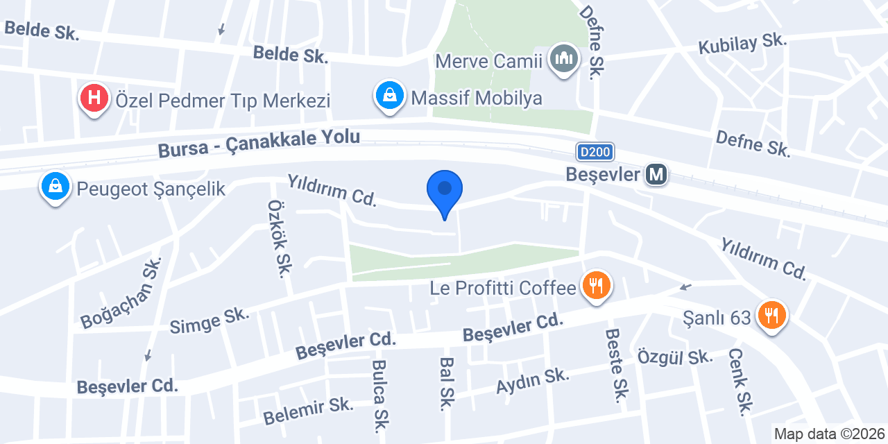 FEXA BEŞEVLER VETERİNER KLİNİĞİ konumu