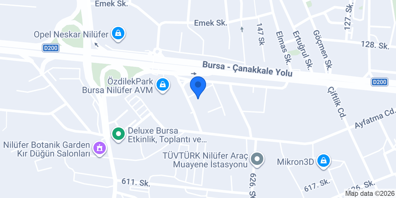 ebebek Bursa Özlüce konumu