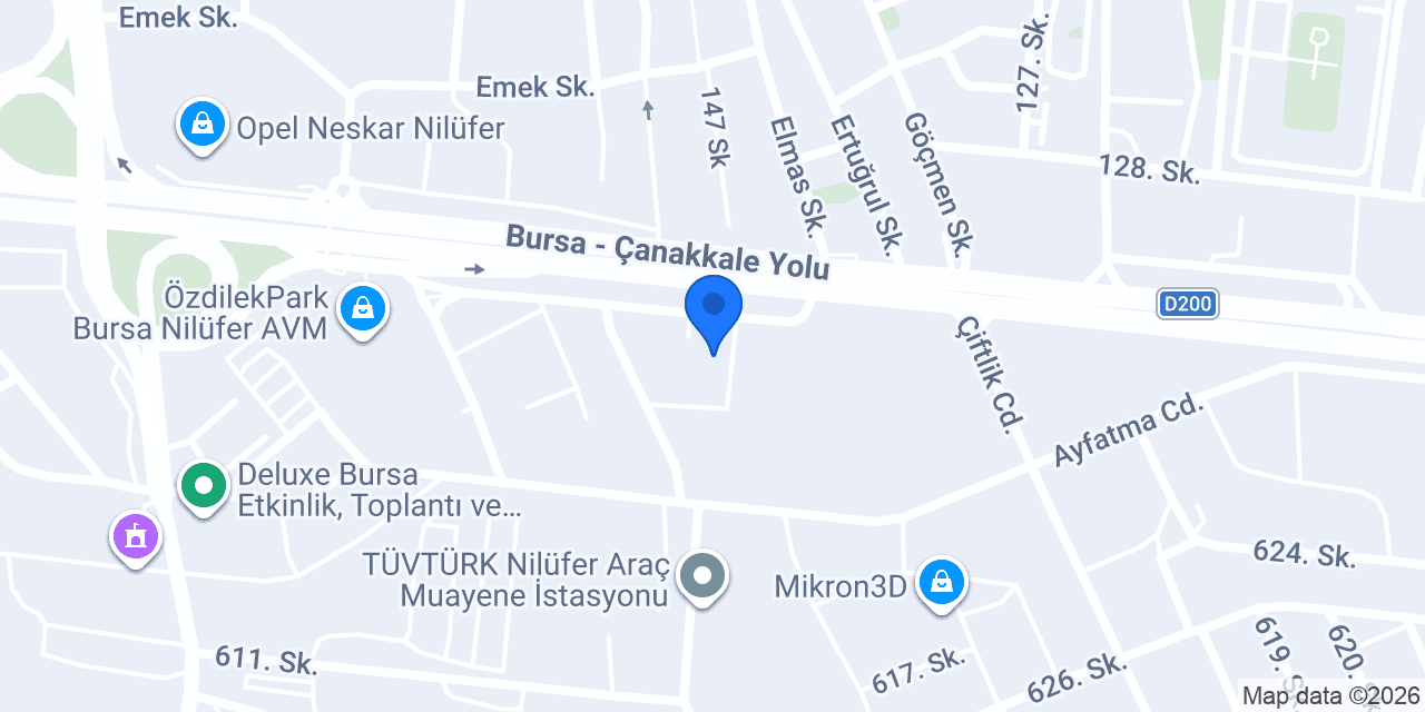 WindyCar Bursa Ofisi konumu