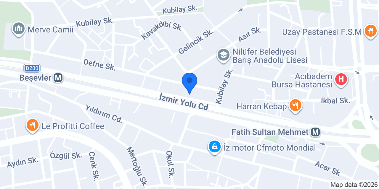 Öykü Yapı Malzemeleri A.Ş. konumu