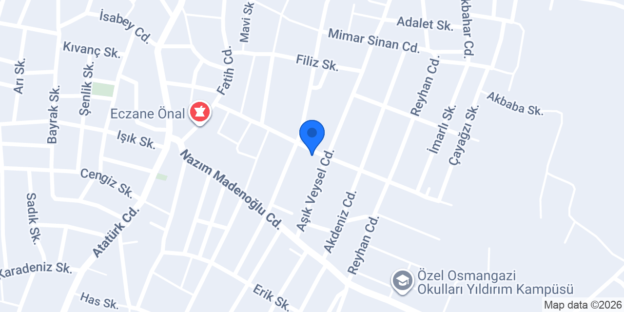 Sevimli Balıklar Anaokulu konumu