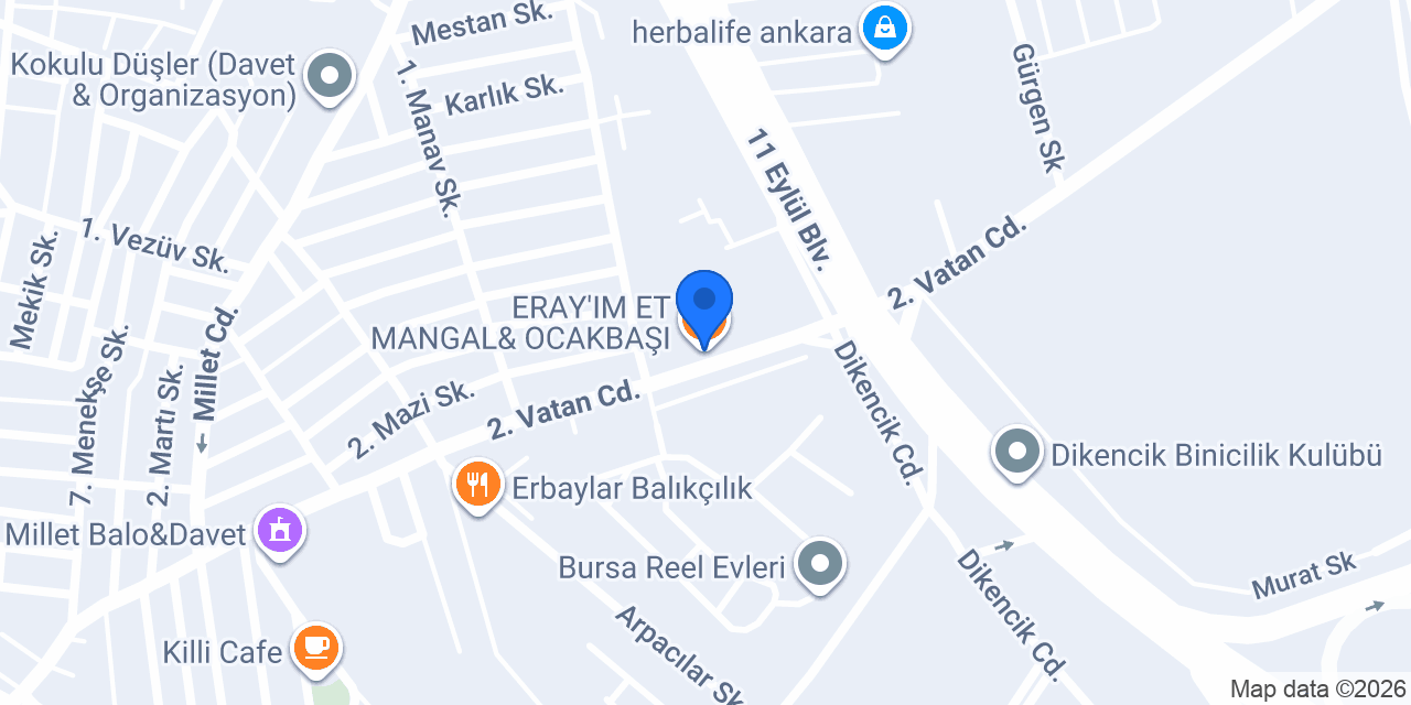 ERAY'IM ET MANGAL& OCAKBAŞI konumu