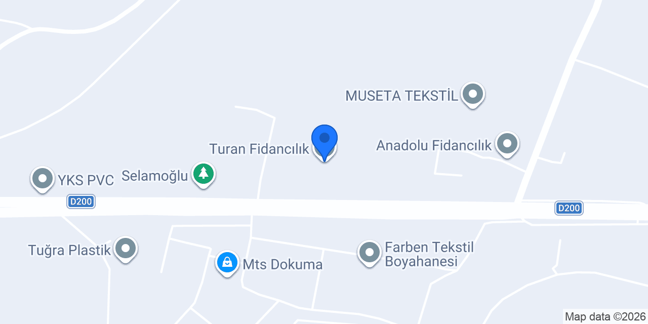 Turan Fidancılık konumu