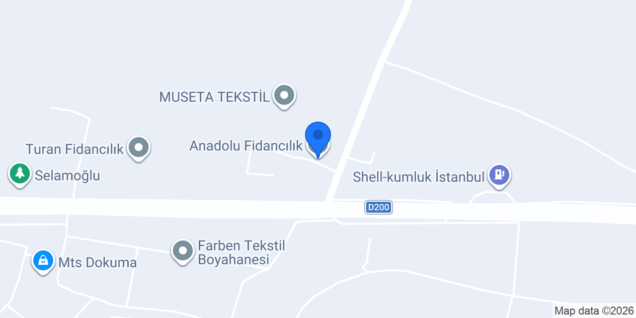 Anadolu Fidancılık konumu