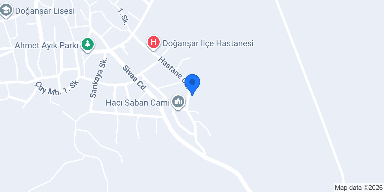 Doğanşar İlçe Emniyet Amirliği konumu